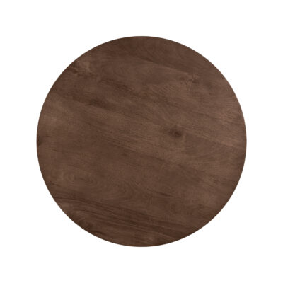bijzettafel van mangohout, Bruine bijzettafel, bijzettafel Lian, bruine ronde bijzettafel, bijzettafel, ronde bijzettafel, tafel, houten bijzettafel,