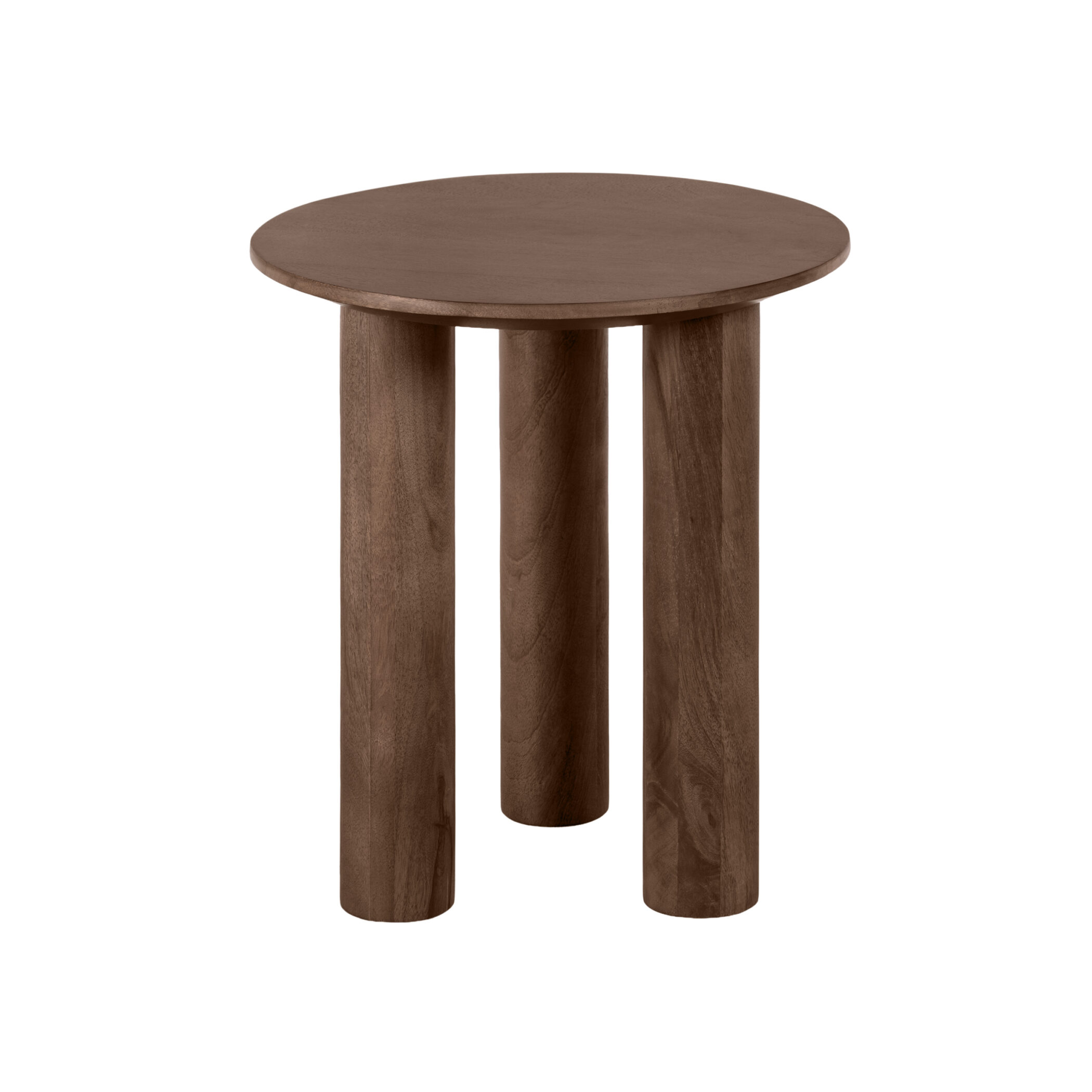 Lewis & Loft Bijzettafel Lian - FSC® Mangohout - Rond ⌀40 cm - Bruin