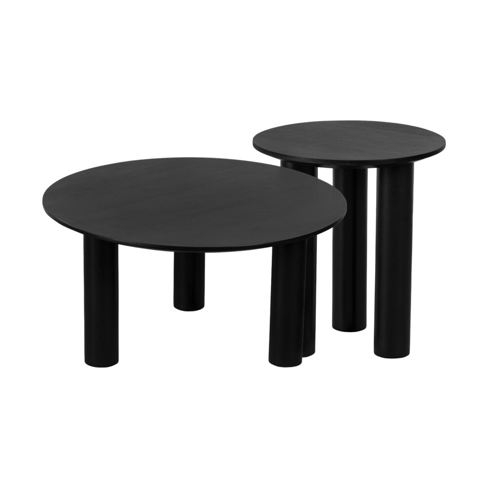Ronde bijzettafel Lian, bijzettafel Lian, bijzettafel, salontafel, tafeltje, tafel,