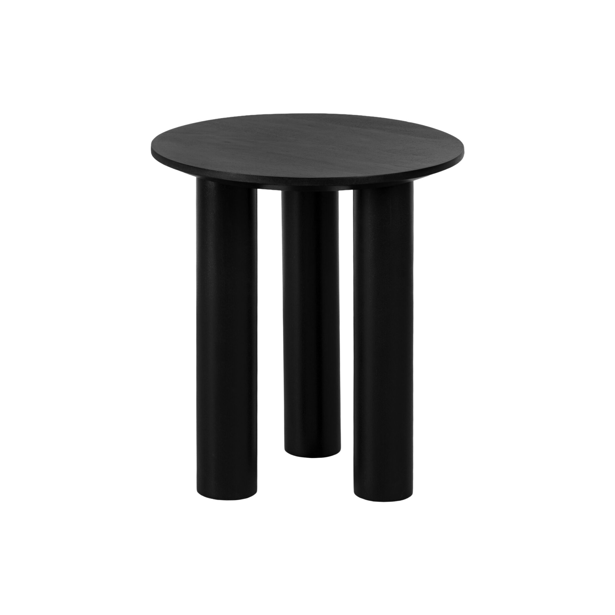 Lewis & Loft Bijzettafel Lian - FSC® Mangohout - Rond ⌀40 cm - Zwart