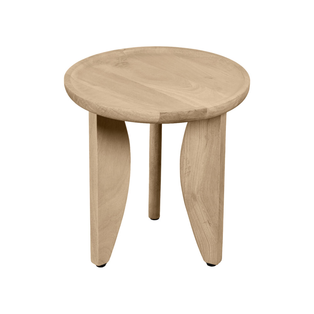 Lewis & Loft Salontafel Luuk – FSC® Mangohout – Rond – Naturel – Set van 2