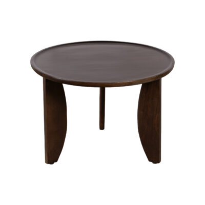walnoot bruine salontafel set Luuk, salontafel set van 2, salontafel set, twee ronde salontafels, tafels, salontafels Luuk, twee ronde tafels, kleine tafel, set, grote tafel,