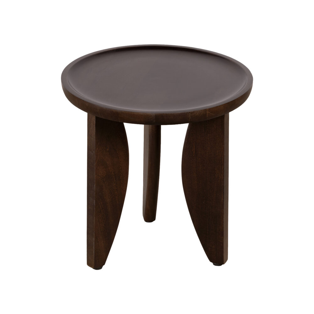 walnoot bruine salontafel set Luuk, salontafel set van 2, salontafel set, twee ronde salontafels, tafels, salontafels Luuk, twee ronde tafels, kleine tafel, set, grote tafel,