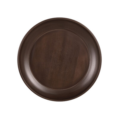 ronde bijzettafel Luus, bijzettafel Luus, bijzettafel, ronde bijzettafel, tafeltje, tafel, Rond tafeltje van ø46 cm, Walnoot bruine bijzettafel,