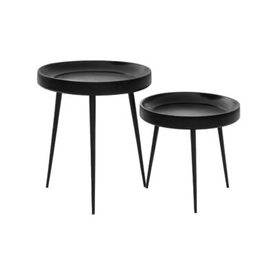 tafeltje, bijzettafel Luus, zwarte ronde bijzettafel, tafel, bijzettafel, Zwarte bijzettafel, Rond tafeltje