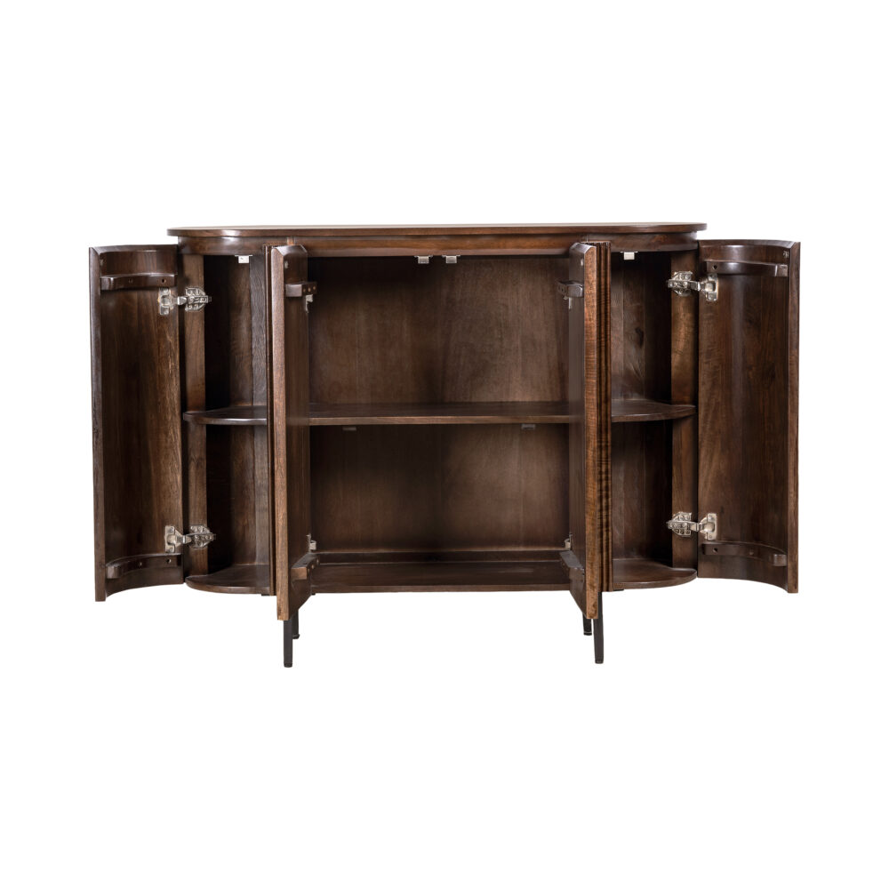 Dressoir mangohout walnoot bruin, dressoir hout, dressoir bruin, dressoir mangohout, meubel, dressoir Lena, dressoir, mangohouten dressoir,