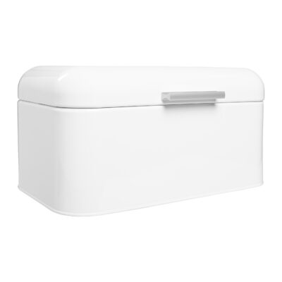 broodtrommel, witte QUVIO broodtrommel, metalen broodtrommel, witte broodtrommel, broodtrommel wit