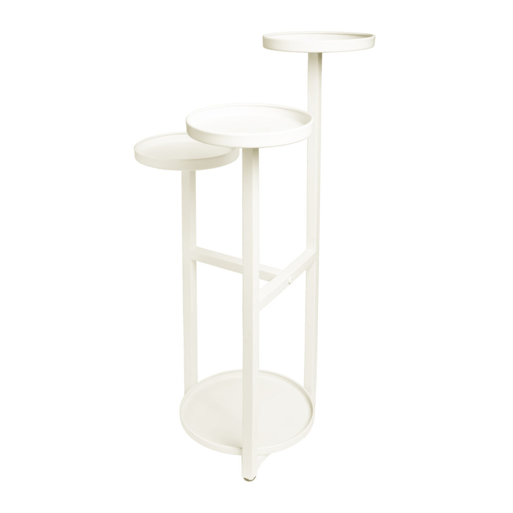 plantenrek, plantenrek voor 4 planten, plantenstandaard beige, plantenzuil, plantenstandaard, plantenrek, plantenrek beige, plantentafel,