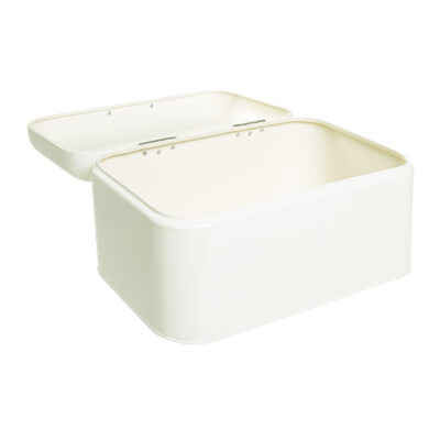 broodtrommel in beige, broodtrommel, metalen broodtrommel, beige broodtrommel, broodtrommel beige