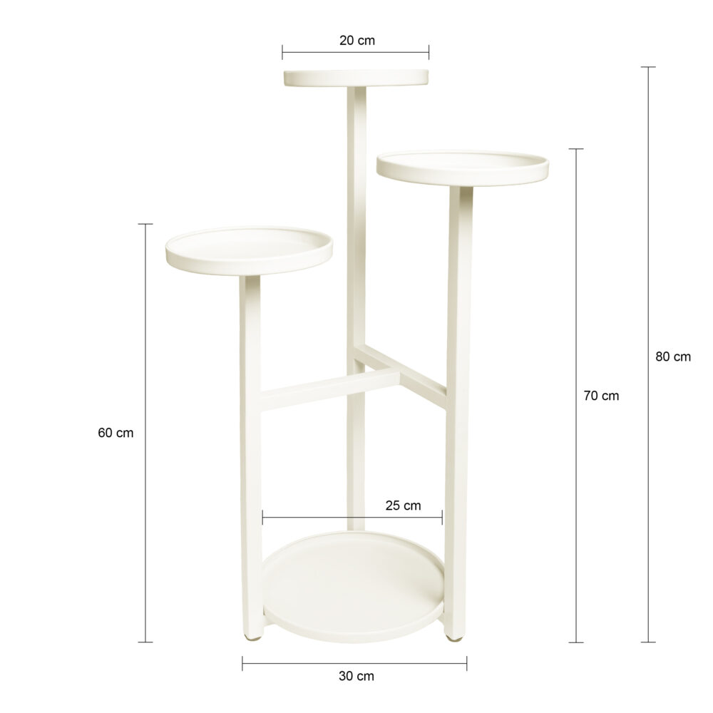 plantenrek, plantenrek voor 4 planten, plantenstandaard beige, plantenzuil, plantenstandaard, plantenrek, plantenrek beige, plantentafel,