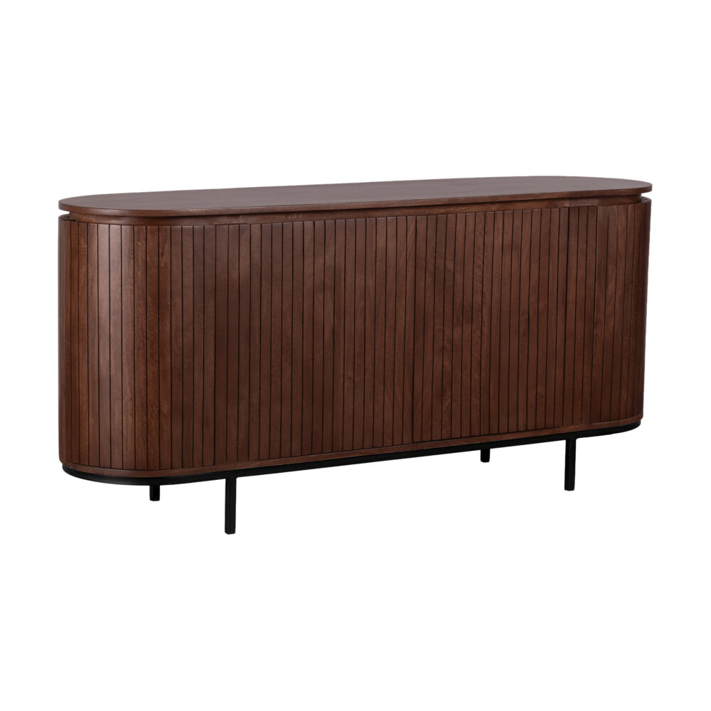 TV meubel, TV meubel Louise van 160 cm, TV meubel Louise, bruin tv meubel, houten tv kast, Bruine tv kast,