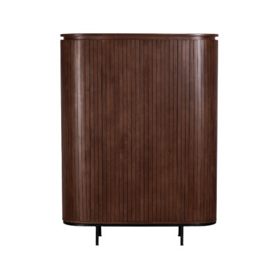 wandkast Louise, wandkast, bruine wandkast, houten wandkast, kast, Bruine opbergkast