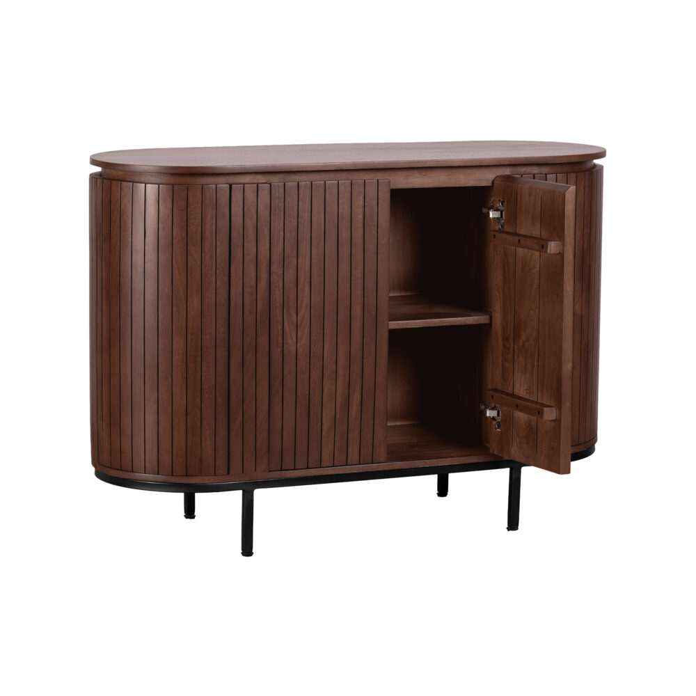 bruin dressoir, bruin dressoir van mangohout, dressoir, dressoir Louise, mangohouten dressoir, houten dressoir,