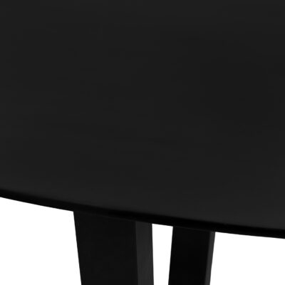 eettafel Sofia, eettafel, zwarte ovale eettafel, eettafel ovaal 180x90 cm, Zwarte eettafel met W poot, tafel, eettafel ovaal, zwarte eettafel,