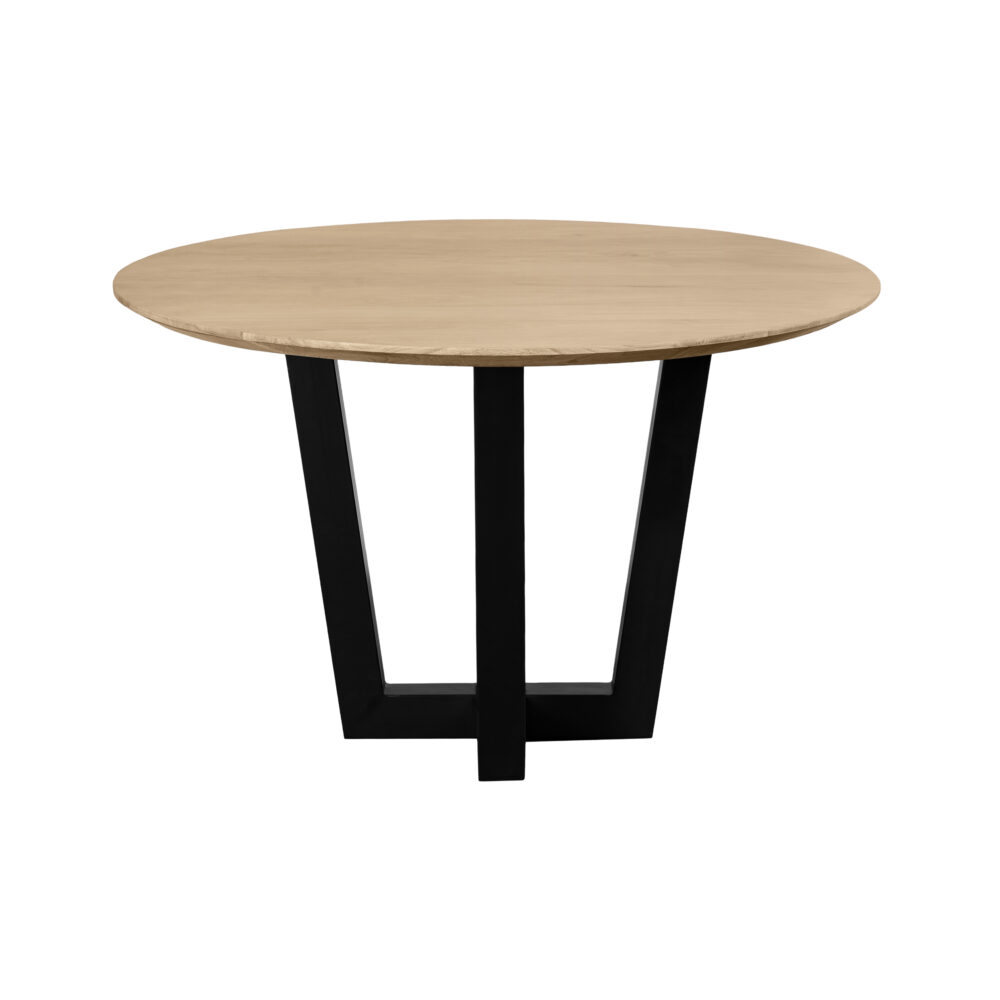 ronde eettafel, eettafel Sofia, eettafel, eettafel rond ø120 cm, tafel, mangohouten eettafel,