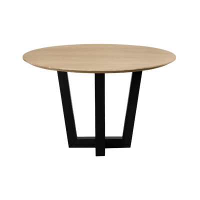 ronde eettafel, eettafel Sofia, eettafel, eettafel rond ø120 cm, tafel, mangohouten eettafel,