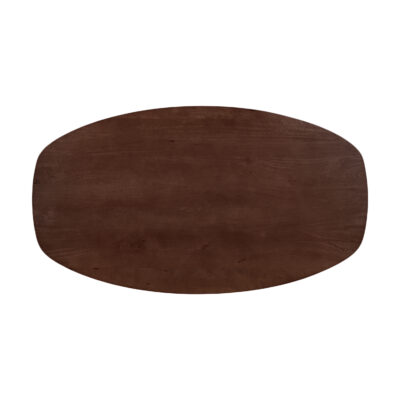 eettafel Sofia, mangohouten eettafel, witte kruispoot, Deens ovale eettafel, bruine eettafel, eettafel, tafel, eettafel deens ovaal 160x90 cm,