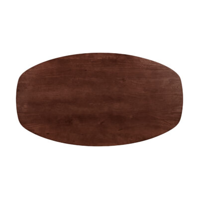 eettafel Sofia, tafel, eettafel, Deens ovale eettafel, witte kruispoot, mangohouten eettafel, eettafel deens ovaal 160x90 cm,