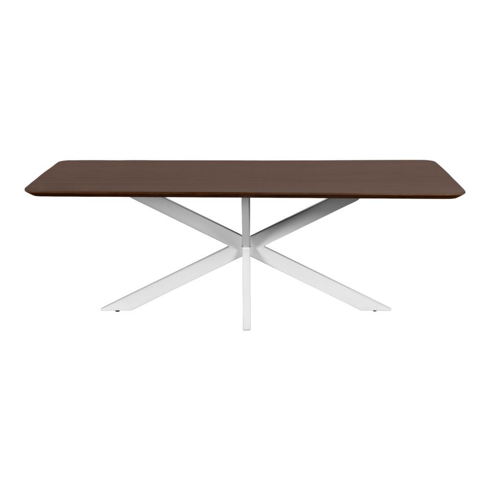 rechthoekige eettafel, eettafel Sofia, eettafel, eettafel 180x90 cm, tafel, eettafel mangohout, Witte kruispoot