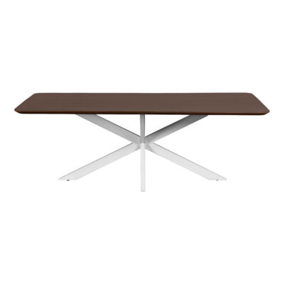 rechthoekige eettafel, eettafel Sofia, eettafel, eettafel 180x90 cm, tafel, eettafel mangohout, Witte kruispoot
