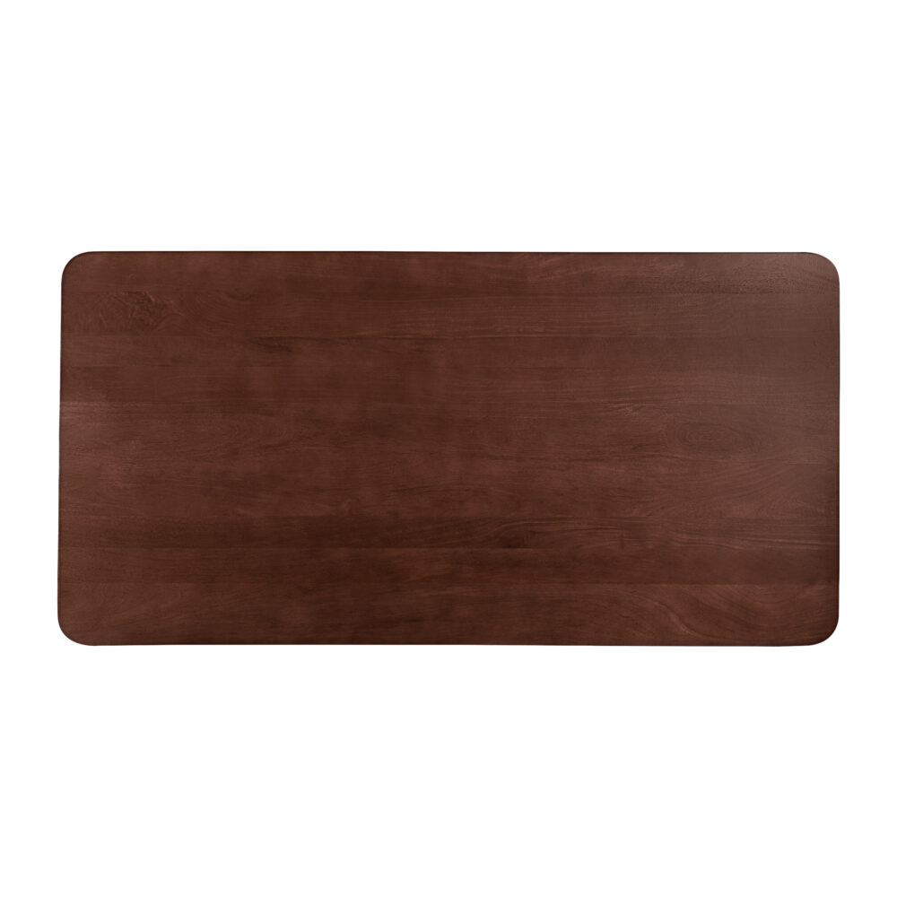 rechthoekige eettafel, eettafel Sofia, eettafel, eettafel 180x90 cm, tafel, eettafel mangohout, Witte kruispoot