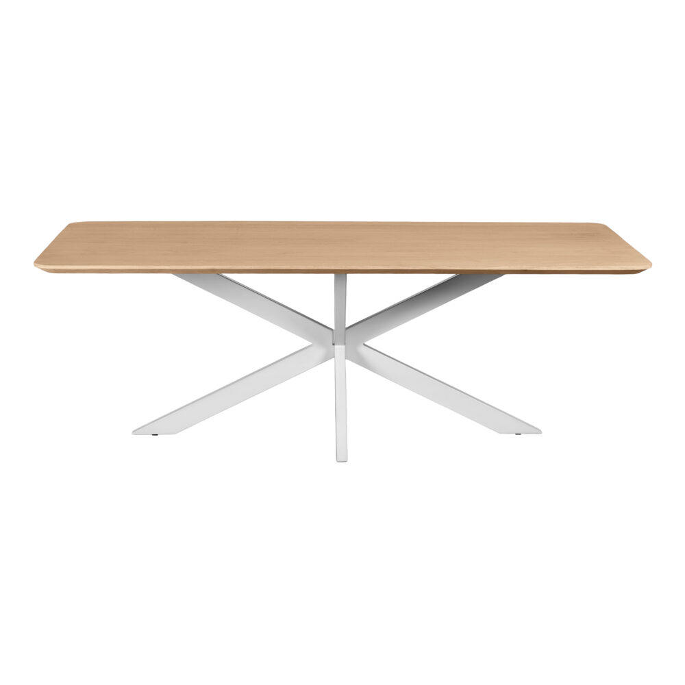 eettafel, eettafel Sofia, rechthoekige eettafel, grote tafel, eettafel 220x110, tafel, eettafel mangohout, witte kruispoot