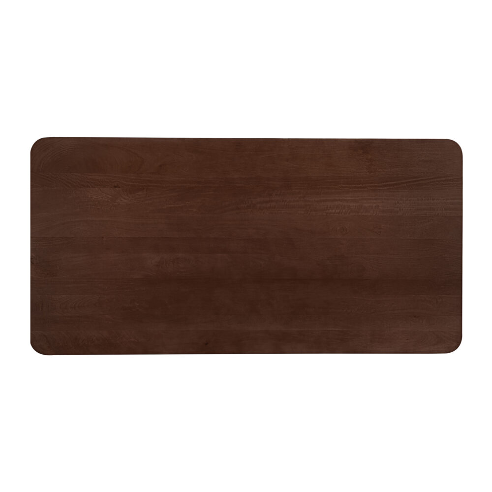 eettafel Sofia, eettafel, tafel, rechthoekige eettafel, eettafel mangohout, witte kruispoot, rechthoekige eettafel van 220x110 cm