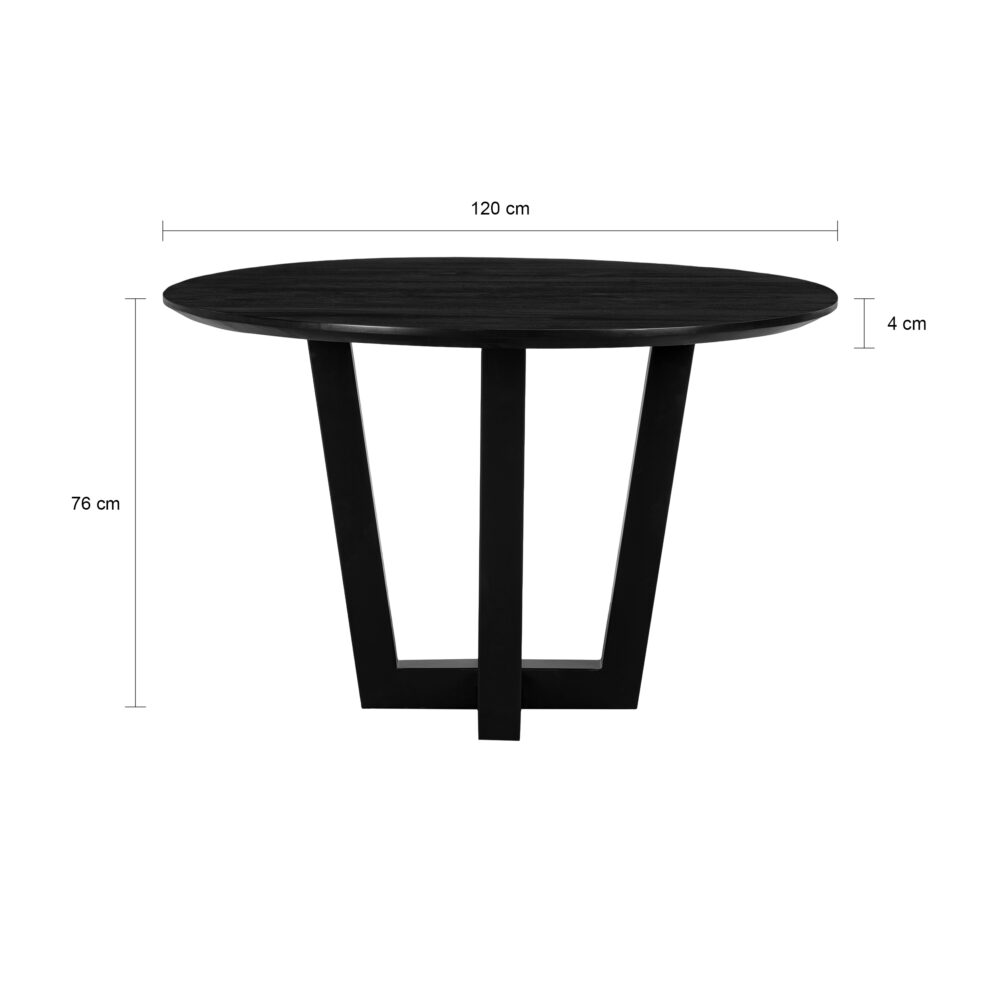 ronde eettafel, W-poot, eettafel Sofia, eettafel, eettafel rond, tafel, mangohouten eettafel, ronde eettafel,