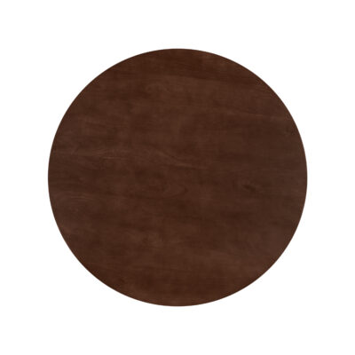 bruine ronde eettafel van 120 cm, ronde tafel, eettafel Sofia, bruine ronde eettafel, eettafel rond, W poot, mangohouten eettafel,