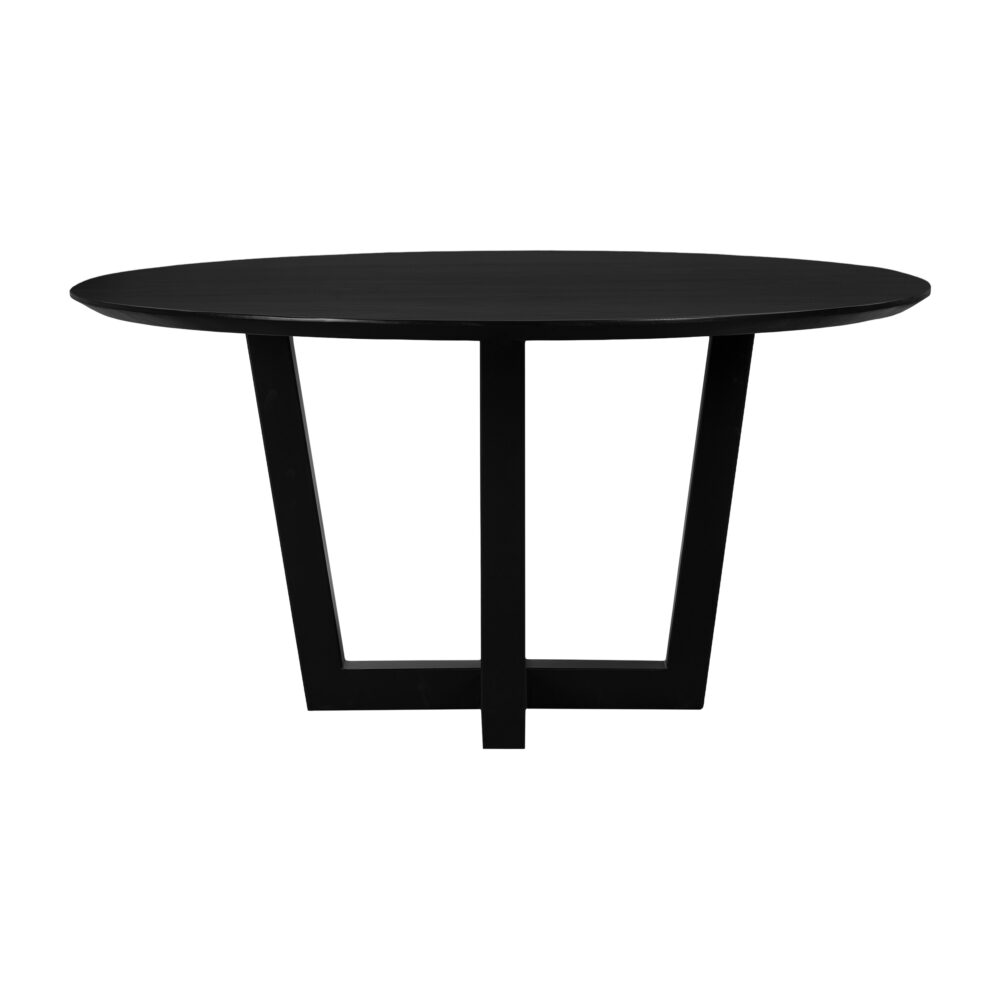 ronde eettafel van 150 cm, ronde eettafel, eettafel Sofia, eettafel, W-poot, eettafel 150 cm, tafel,