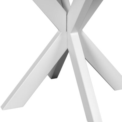 witte X poot, eettafel Sofia, ronde eettafel, Witte kruispoot,eettafel 120 cm, tafel, Eettafel, Ronde eettafel van 120 cm,