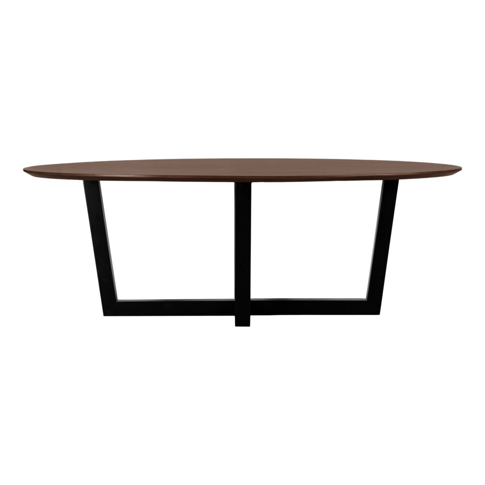 eettafel Sofia, ovale eettafel, tafel, eettafel ovaal, bruine eettafel, eettafel, eettafel van 220x100 cm,