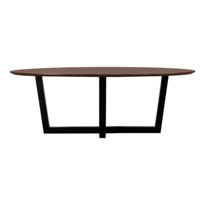 eettafel Sofia, ovale eettafel, tafel, eettafel ovaal, bruine eettafel, eettafel, eettafel van 220x100 cm,