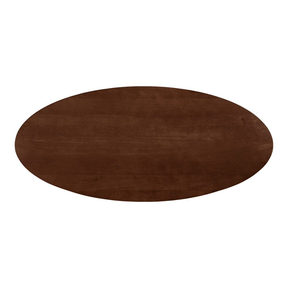 eettafel Sofia, ovale eettafel, tafel, eettafel ovaal, bruine eettafel, eettafel, eettafel van 220x100 cm,