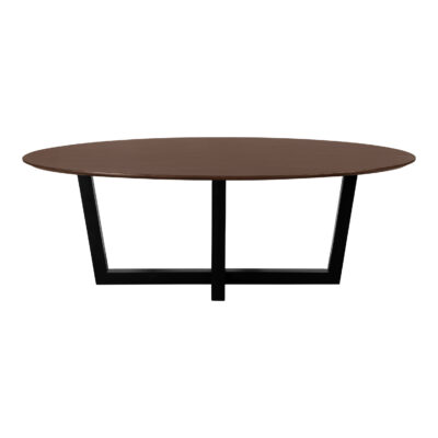 eettafel Sofia, ovale eettafel, tafel, eettafel ovaal, bruine eettafel, eettafel, eettafel van 220x100 cm,