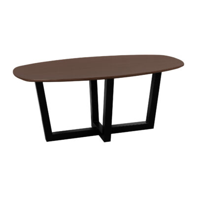 eettafel Sofia, Deens ovale eettafel, Deens ovale eettafel, tafel, eettafel Deens ovaal, bruine eettafel, eettafel van 180x90, eettafel,