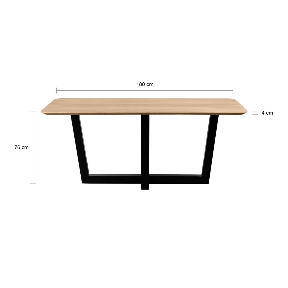 tafel van 180x90, tafel, eettafel Sofia, eettafel, rechthoekige eettafel, eettafel 180x90, tafel, mangohouten eettafel,