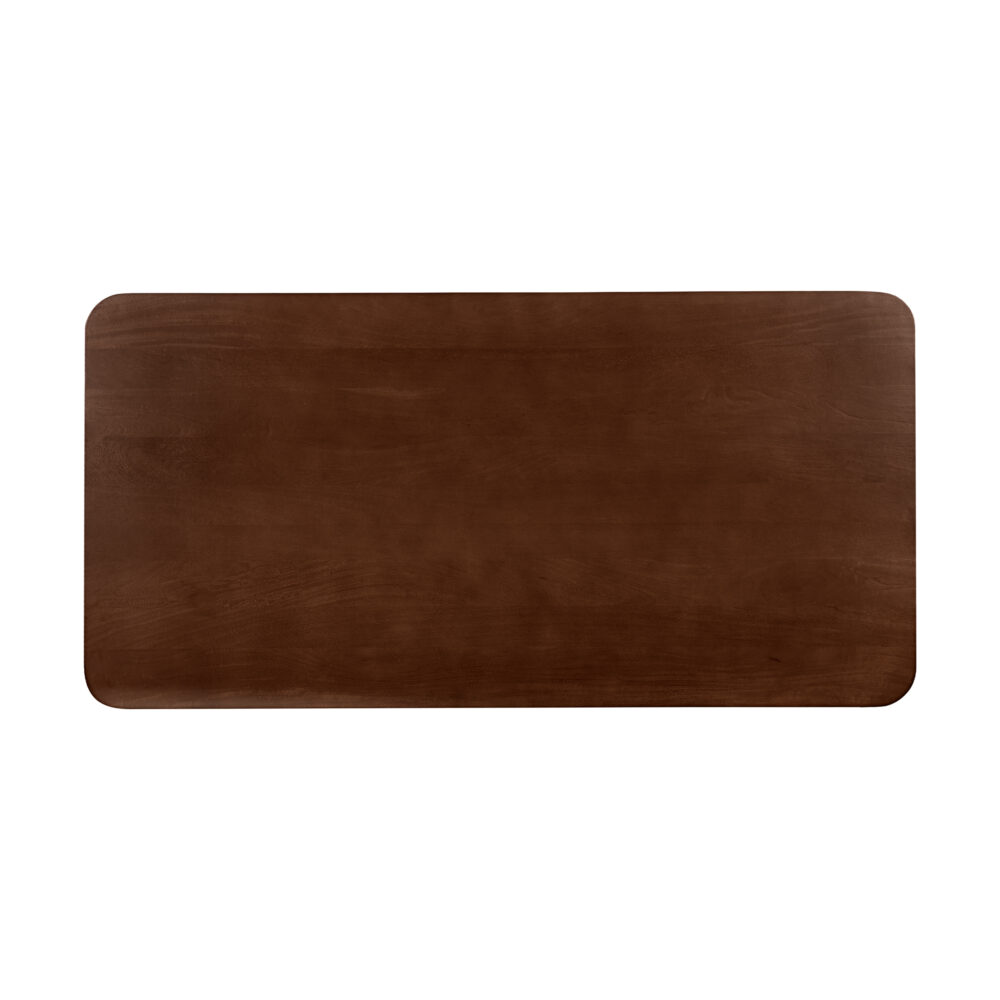 eettafel Sofia, rechthoekige eettafel, bruine eettafel, tafel, eettafel, bruine eettafel van mangohout, eettafel van 180x90 cm,