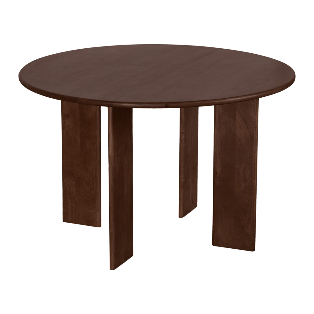 ronde Lila bruin eettafel, eettafel, ronde eettafel, tafel, eettafel Lila, ronde blad,