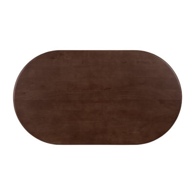 bruine ovale eettafel, ovale eettafel, eettafel ovaal, ovale eettafel 160 cm, mangohouten eettafel, eettafel ovaal van 160 cm