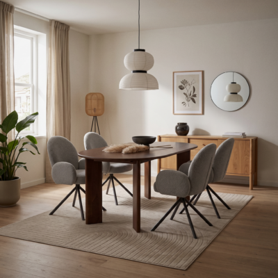 Lewis & Loft Eettafel Lila – Ovaal – 160 x 90 cm – FSC®-gecertificeerd mangohout – Brown