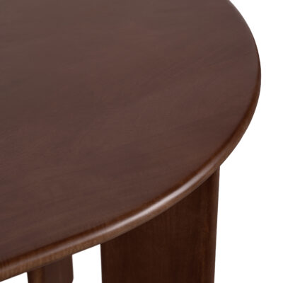 bruine ovale eettafel, ovale eettafel, eettafel ovaal, ovale eettafel 160 cm, mangohouten eettafel, eettafel ovaal van 160 cm