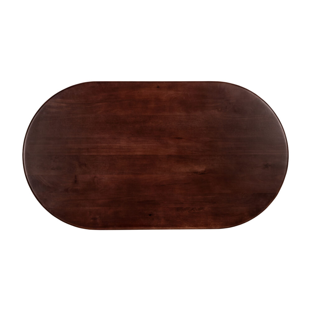 ovale eettafel, eettafel ovaal, tafel, ovale eettafel 160 cm, eettafel walnoot bruin, Eettafel, mangohouten eettafel, eettafel 160 cm