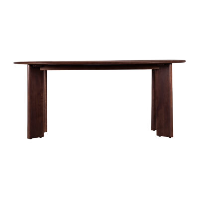 ovale eettafel, eettafel ovaal, tafel, ovale eettafel 160 cm, eettafel walnoot bruin, Eettafel, mangohouten eettafel, eettafel 160 cm