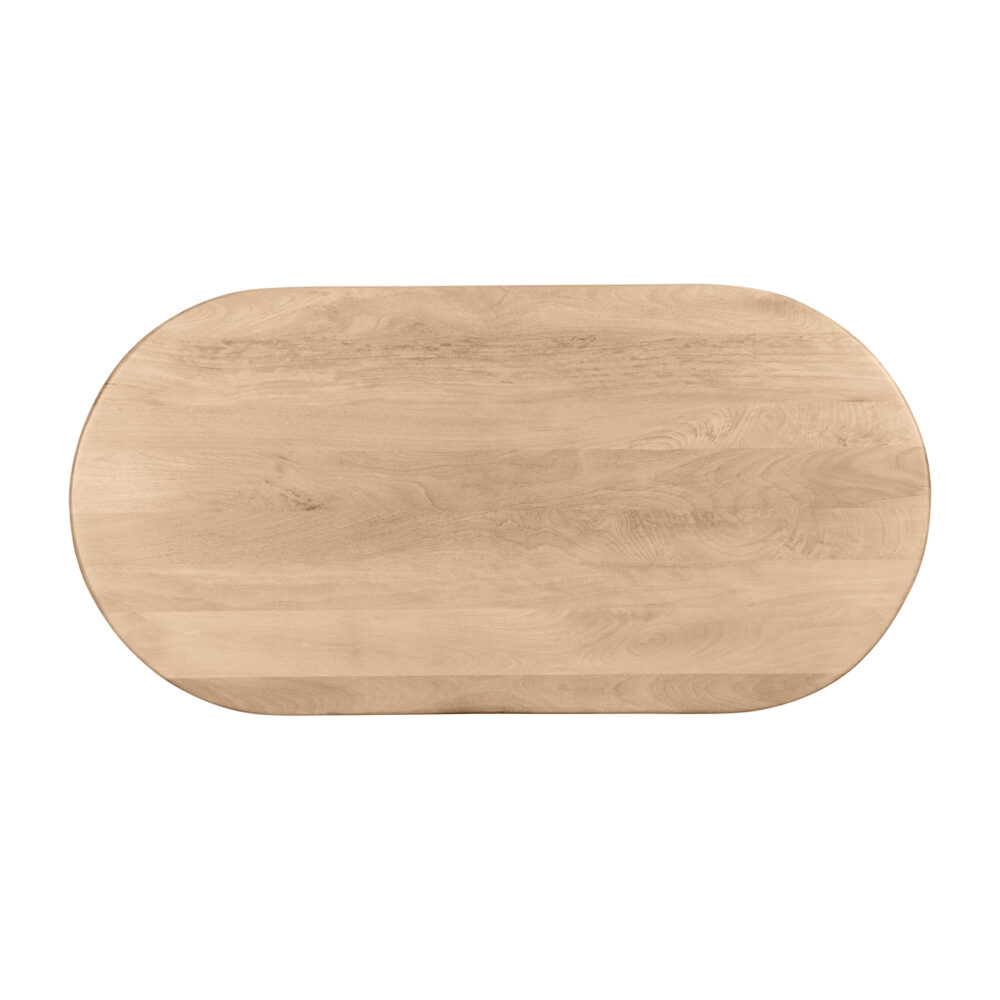Ovale mangohouten eettafel van 180 cm, Ovale mangohouten eettafel, ovale eettafel, mangohouten eettafel, tafel,