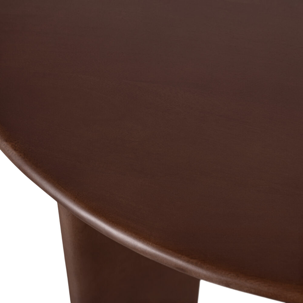 ovale eettafel van mangohout, ovale eettafel, tafel, mangohouten eettafel, eettafel, eettafel bruin