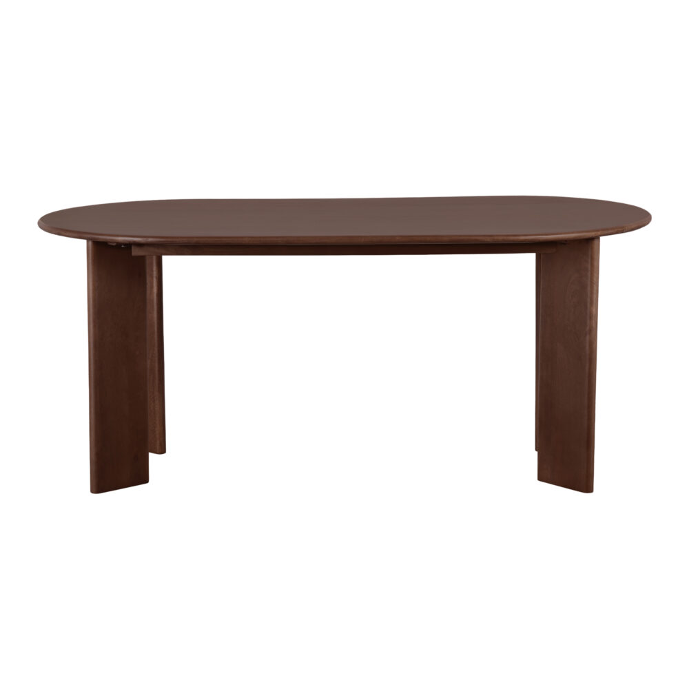 ovale eettafel van mangohout, ovale eettafel, tafel, mangohouten eettafel, eettafel, eettafel bruin