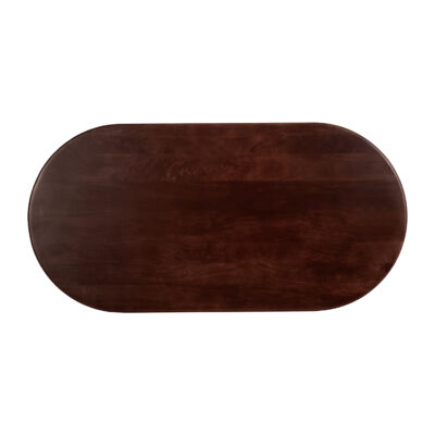 mangohouten eettafel, ovale eettafel van 180 cm, eettafel ovaal, ovale eettafel, ovale tafel, eettafel walnoot bruin, tafel