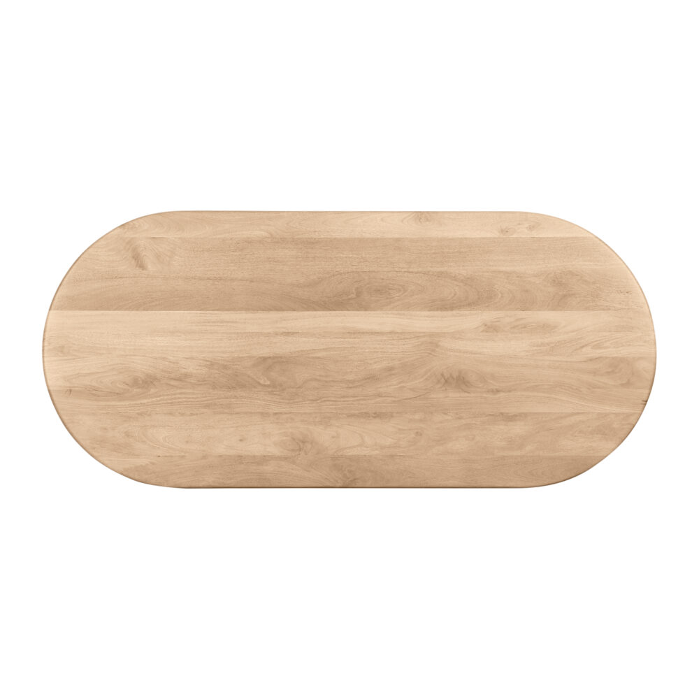 eettafel Lila 220 cm, eettafel Lila, eettafel, ovale eettafel, mangohouten eettafel, tafel, Ovale eettafel van 220 cm,
