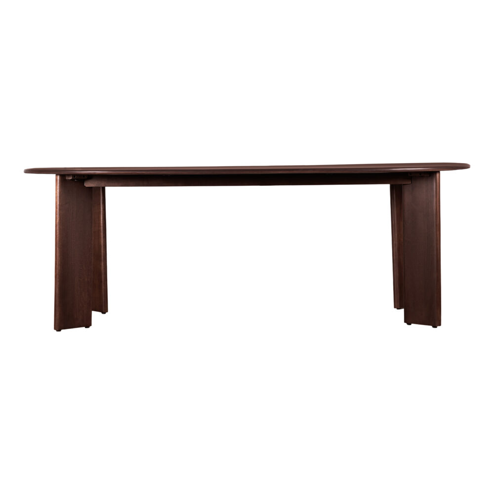 Lewis & Loft Eettafel Lila – Ovaal – 220 x 100 cm – FSC®-gecertificeerd mangohout – Walnoot bruin